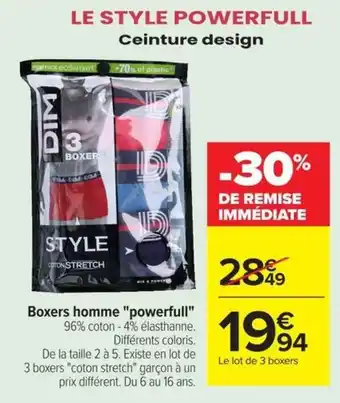 DIM Boxers homme "powerfull"
