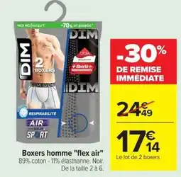 Carrefour DIM Boxers homme offre