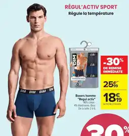Carrefour DIM Boxers homme offre