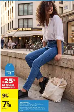 Carrefour Jean femme offre