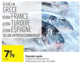Carrefour Daurade royale offre