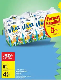 Carrefour CANDIA Lait U.H.T. Viva offre