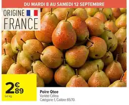 Carrefour Poire Qtee offre