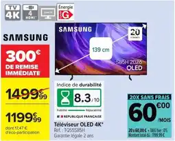 Carrefour SAMSUNG Téléviseur OLED 4K offre