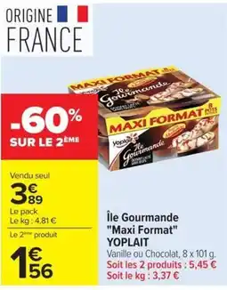 Carrefour Yoplait Île Gourmande offre