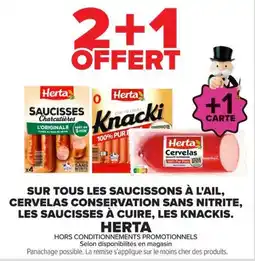 Carrefour Herta Saucisses Charcutières offre