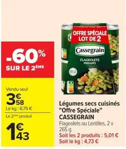 Carrefour Cassegrain Flagelets préparés offre