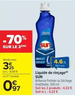 Carrefour SUN Liquide de rinçage offre
