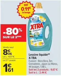 Carrefour X-TRA Lessive liquide offre