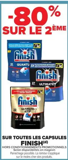 Carrefour Finish Sur toutes les capsules offre