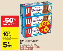 Carrefour LU Petit écolier offre