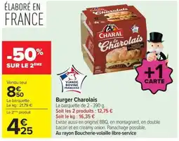 Carrefour Charal Burger Charolais offre