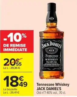 Carrefour JACK DANIEL'S Tennessee Whiskey offre