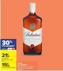 Carrefour Ballantine's Whisky offre