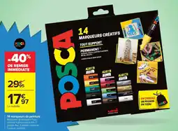 Carrefour POSCA marqueurs créatifs offre