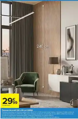 Carrefour FJORDA Panneau décoratif 240 x 60 cm offre