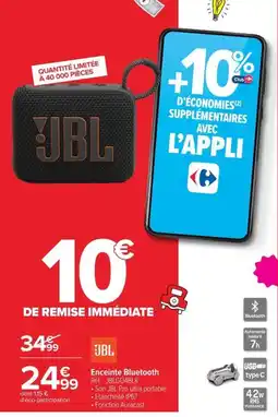 Carrefour JBL Enceinte Bluetooth offre