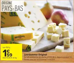 Carrefour Leerdammer Original offre