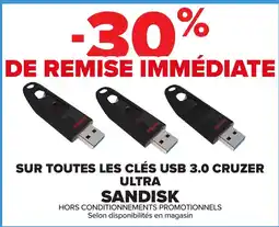 Carrefour Sandisk clés usb 3.0 cruzer ultra offre