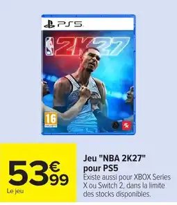 Carrefour NBA 2K27 offre