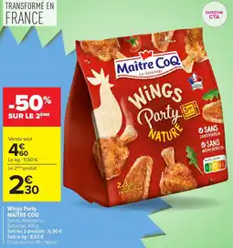 Carrefour Market MAITRE COQ Wings Party offre