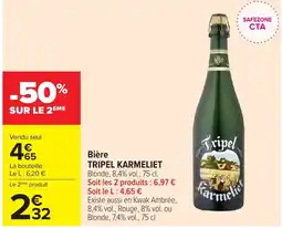 Carrefour Market Tripel Karmeliet offre
