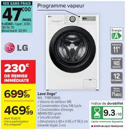 Carrefour LG Lave linge offre