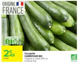 Carrefour Carrefour BIO Courgette offre