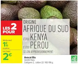 Carrefour Avocat Bio offre