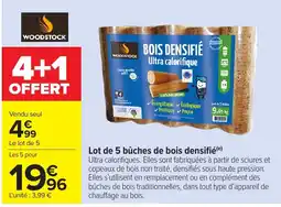 Carrefour WOODSTOCK Bois densifié offre