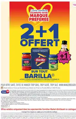 Carrefour Market Barilla Penne Rigate offre