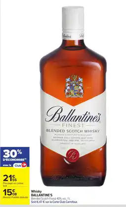 Carrefour Market Ballantine's Whisky offre