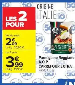 Carrefour Carrefour Extra Parmigiano Reggiano A.O.P offre