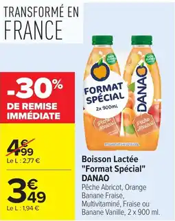 Carrefour DANAO Boisson Lactée offre