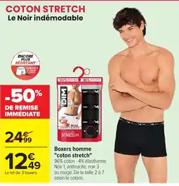 Carrefour DIM Boxers homme offre