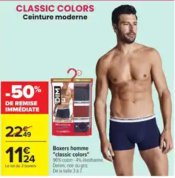 Carrefour DIM Boxers homme offre