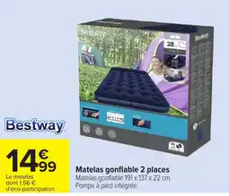 Carrefour Bestway Matelas gonflable 2 places offre