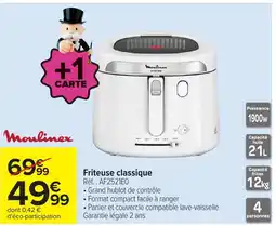 Carrefour Moulinex Friteuse classique offre