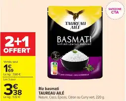 Carrefour Market TAUREAU AILÉ Riz basmati offre