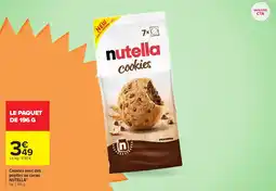 Carrefour Market Nutella Cookies offre