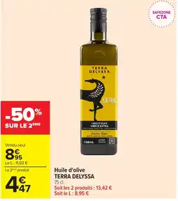 Carrefour Market TERRA DELYSSA Huile d'olive offre