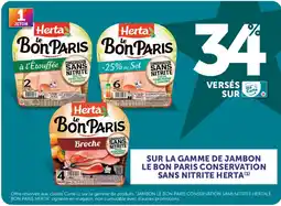 U Express Herta sur la gamme de jambon le bon paris conservation sans nitrite herta offre