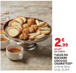 U Express Tuiles ou Rochers offre