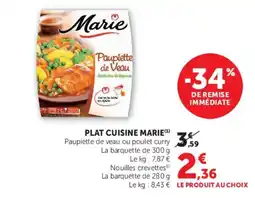 U Express Marie Paupiette de Veau offre