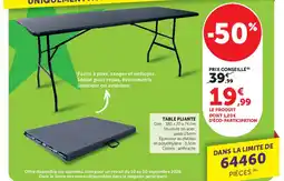 Super U Table pliante offre