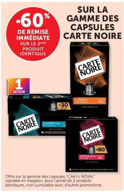 Super U Carte noire capsules offre
