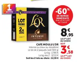 Super U L'OR CAFE MOULU offre