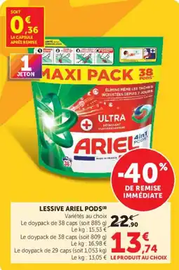 Super U Ariel Pods offre