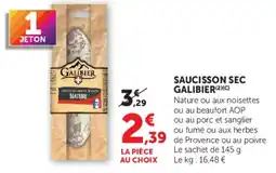 Super U GALIBIER SAUCISSON SEC offre