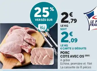Le Porc Français Porc Cote Avec Os